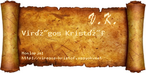 Virágos Kristóf névjegykártya